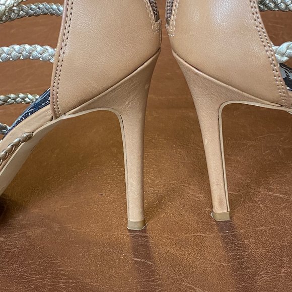 Sam Edelman Savannah Fringe Ankle Sandal Nude 6.5 - Picture 8 of 13